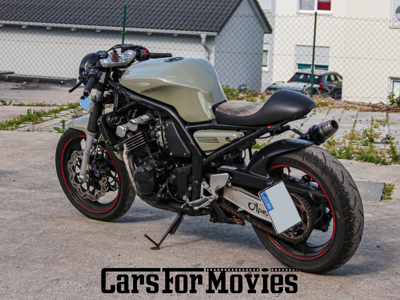 CarsForMovies | Yamaha FZS 600 Cafe Racer 1998 Japan Grün Braun Zwei- und Dreirad Motorrad Bayern 5622 Rocker Custom cafe racer 